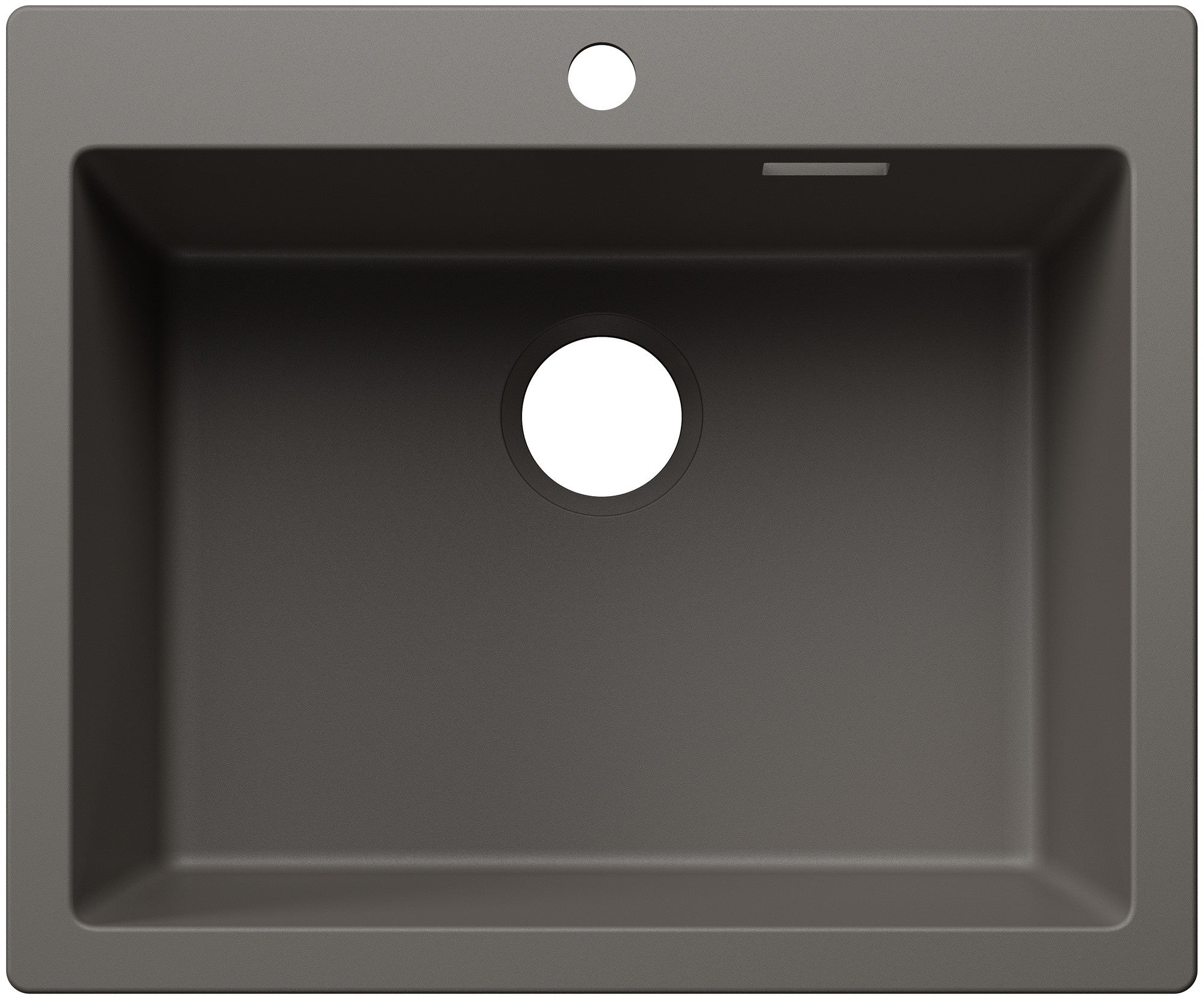 Chiuveta bucatarie Pleon 6, 527771, gri vulcan, pe blat, 620 x 510 mm, Blanco